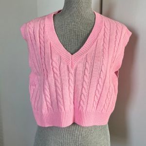 Quilted Vest crop Top